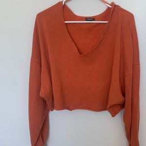 Cropped Orange Sweater